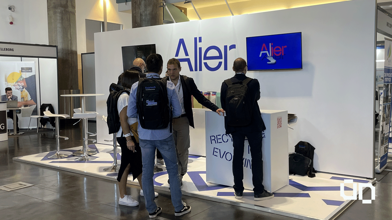 Stand personalizado da Alier no Global Gypsum desenvolvido pela UNDONE