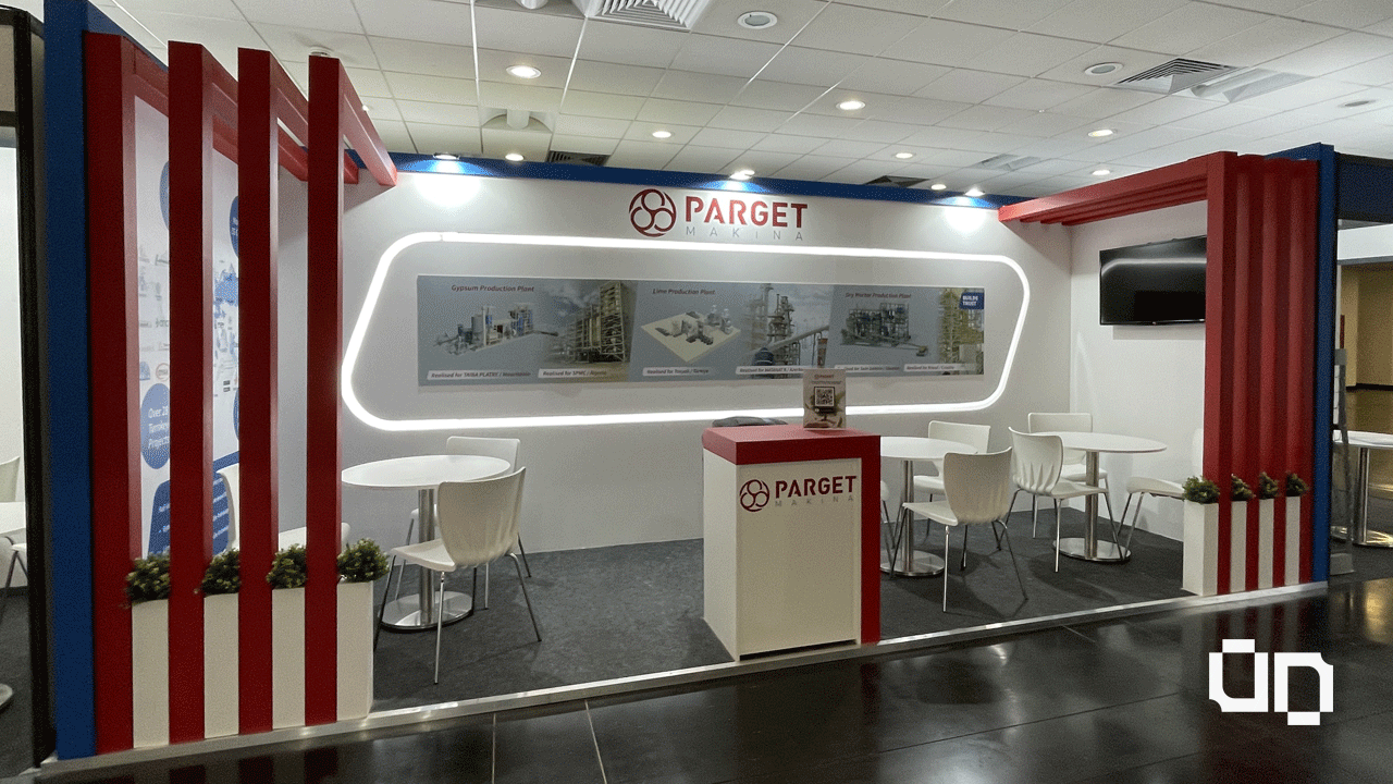 Stand da Parget no Global Gypsum desenvolvido pela UNDONE