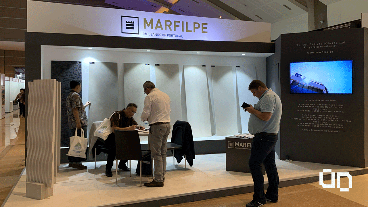 Stand da Marfilpe desenvolvido pela UNDONE